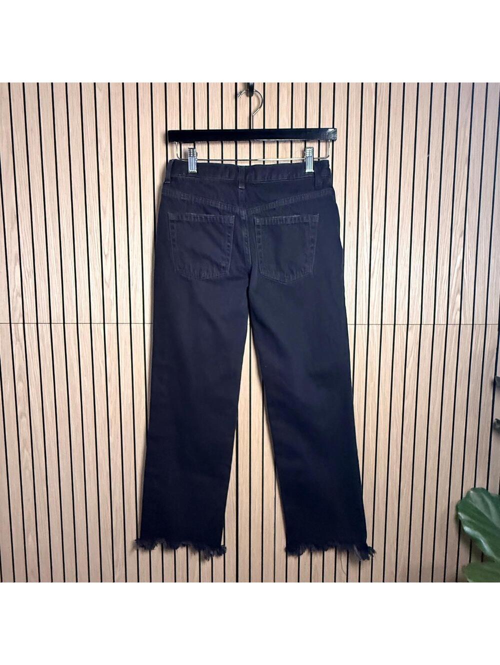 275 We The Free Black Distressed Ripped Jeans (Size 25, Black, EUC) - Picture 2 of 8